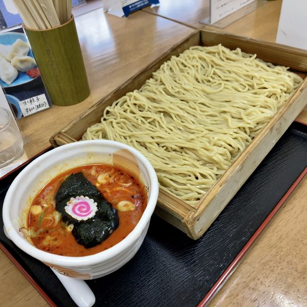 「（限定）ピリ辛味噌つけそば￥850＋大盛￥0」@まるしん 麺匠 きくのやの写真