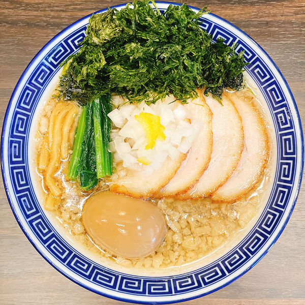 「全部のせ特製烏賊背脂煮干中華そば」@錦糸町中華そば さん式の写真