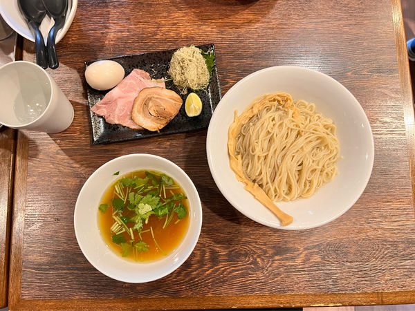 「【限定】特製煮干水の淡麗つけ麺塩ver」@麺屋 真心の写真