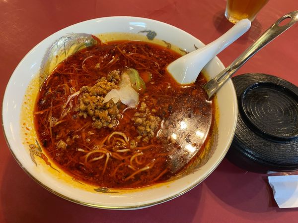 「紅マーラー担々麺990円」@千馬の写真