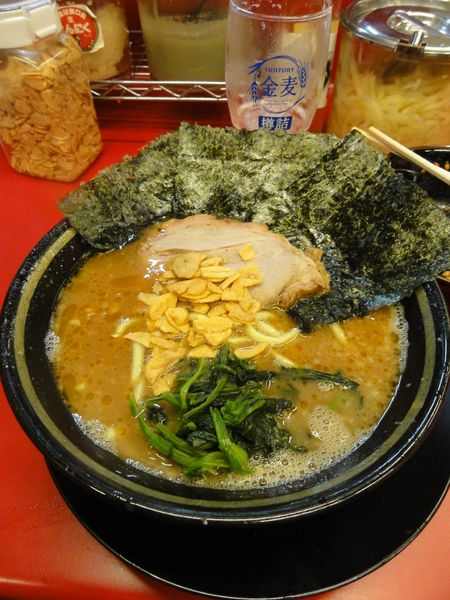 「ラーメン硬め薄め🍺🍺🍺」@柏 王道家の写真