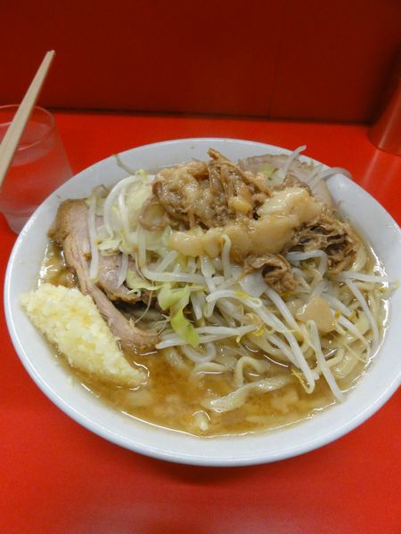 「小850円野菜少なめニンニク脂」@ラーメン二郎 松戸駅前店の写真