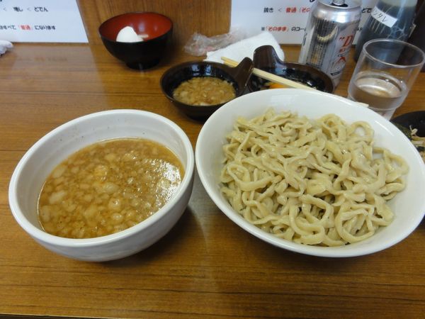 「元祖つけ麺中🍺生卵」@ラーメンの店 どでん 北浦和店の写真