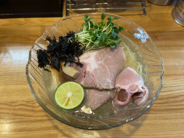 「冷やし魚介塩（800円）」@麺や 一想の写真