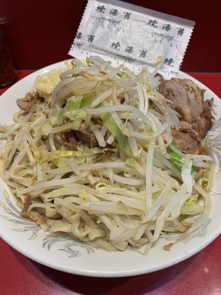 「汁なし大 910円」@ラーメン二郎 西台駅前店の写真