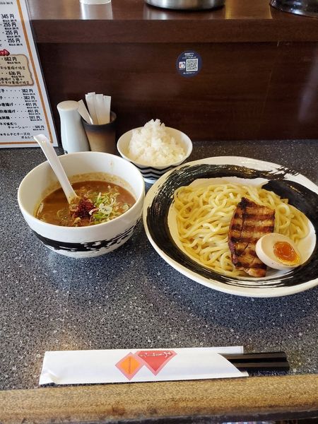 「焦がし味噌つけ麺@850」@つけ麺道 開花屋一貫 名古屋店の写真
