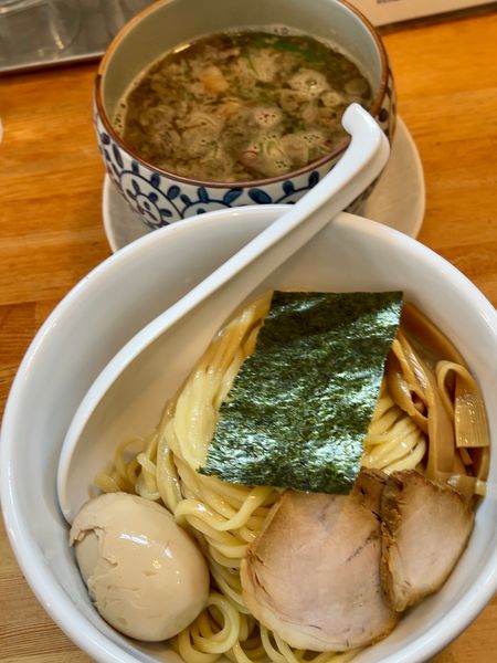 「つけ麺（900円）+味玉」@中華そば 閃の写真