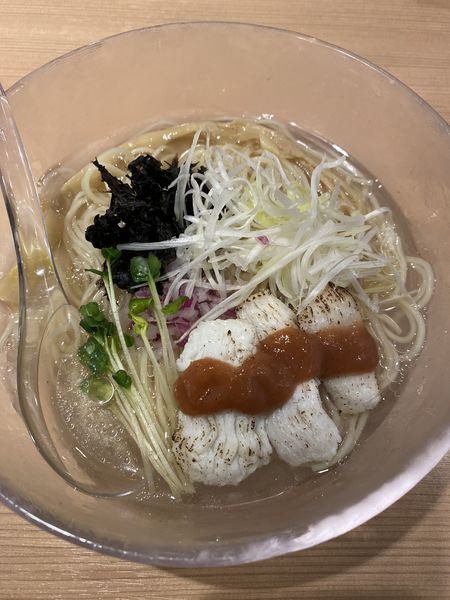「【限定】鱧と金目鯛の冷やしらぁ麺　９００円」@金目鯛らぁ麺 鳳仙花 横浜店の写真