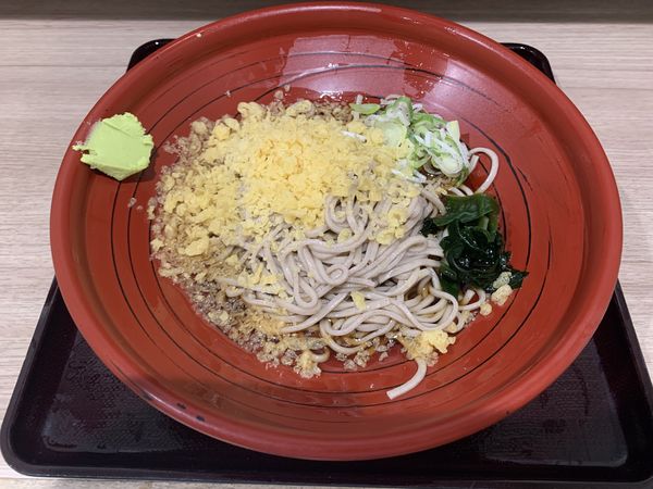 「冷やしたぬきそば 420円」@狭山そば 所沢店の写真