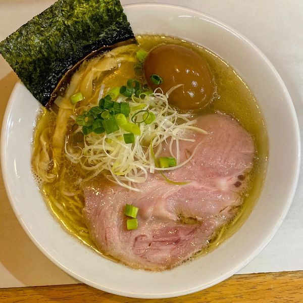 「塩らーめん¥780 味付玉子 ¥100」@麺屋 扇 SENの写真