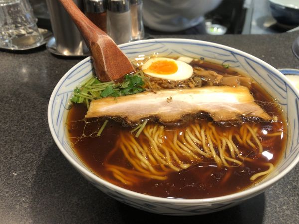 「醤油柳麺」@麺屋ひょっとこ 銀座店の写真