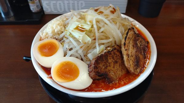 「辛味噌（野菜大盛）」@麺屋 月輝の写真