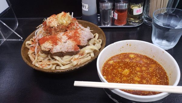「つけ麺大盛り＋味噌変＋辛変【ｵﾛﾁｮﾝ】」@僕との麺の写真