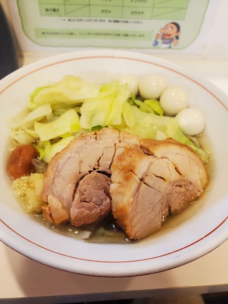 「まかひや改　麺１５０ｇ　ニンニク少し・うずら」@ハイパーファットンの写真