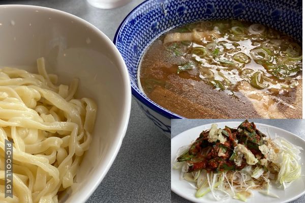 「せたが屋つけ麺+壺ニラシャキネギ」@らあめん花月嵐 ひたちなか高場店の写真