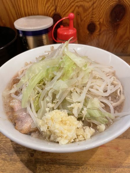 「小ラーメン（にんにく）¥750」@ラーメン二郎 前橋千代田町店の写真