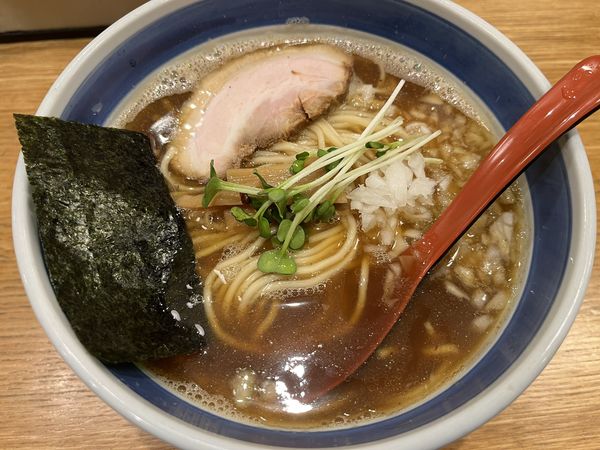 「双麺らーめん醤油（大盛り）」@双麺 錦糸町本店の写真