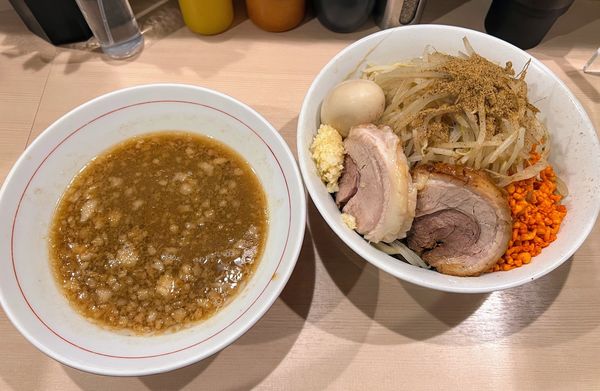「つけ麺(小)300g+豚玉」@鷹の目 蒲田店の写真