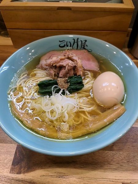 「味タマゴシャモ中華そば（細麺）」@仙臺自家製麺こいけ屋分店 綠栽の写真