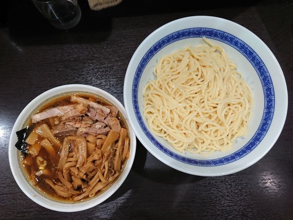 「つけ麺＋メンマ＆チャーシュー」@中華そば べんてんの写真