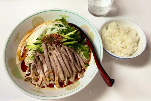 「限定 冷やし胡麻ラー油まぜそば & 〆ごはん」@まぜそば専門店 ひよこの写真