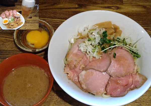 「油そば￥800＋ちょっと肉増し￥180＋生卵￥50」@燦燦斗の写真