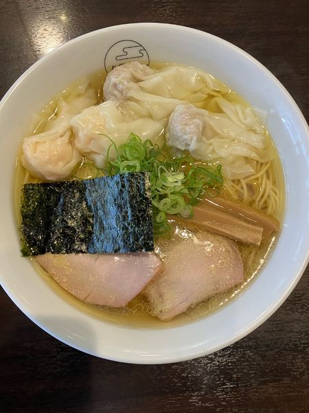 「特製ワンタン麺　白だし　ハーフ」@八雲の写真