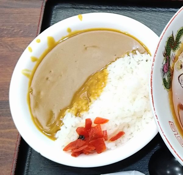 「ミニカレー」@そば処 更科の写真