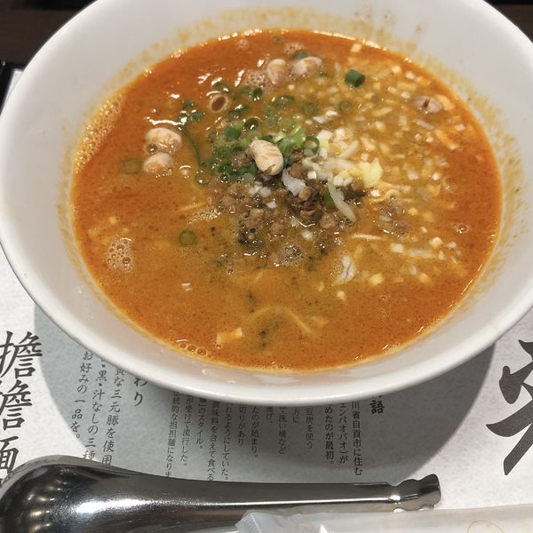 「白胡麻担担麺・細麺」@石林 エスパル福島店の写真
