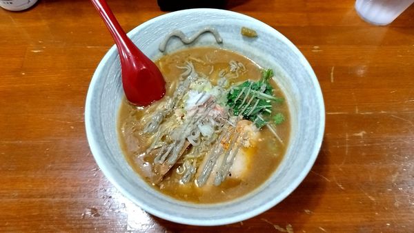 「濃厚蟹白湯らあめん_1000円」@蟹らあめん 一本道の写真