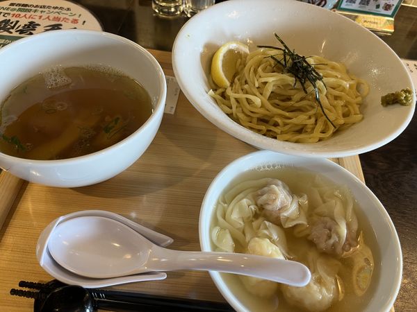 「特製雲呑つけそば 1,100円」@雲呑麺のお店たゆたふの写真