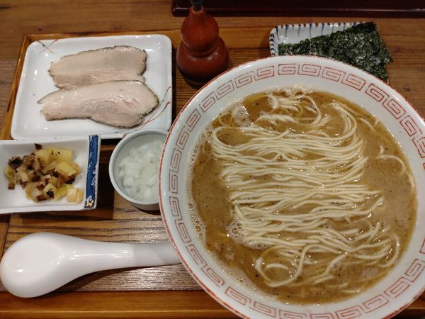 「栗　９５０円」@炭火焼濃厚中華そば 奥倫道の写真