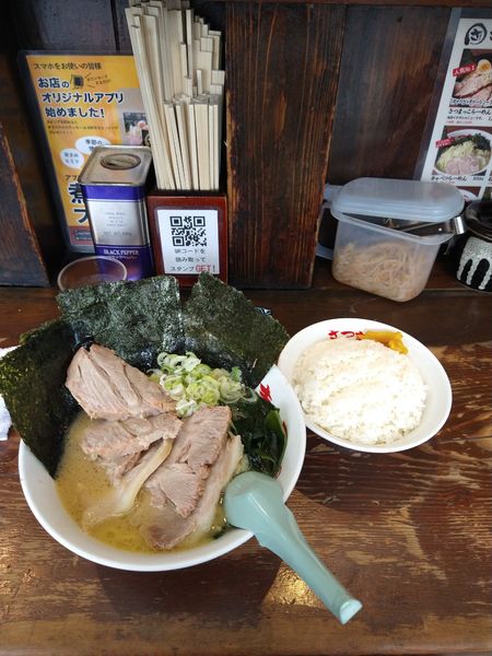 「チャーシューめん+のり　1100円」@さつまっこ 平和島店の写真