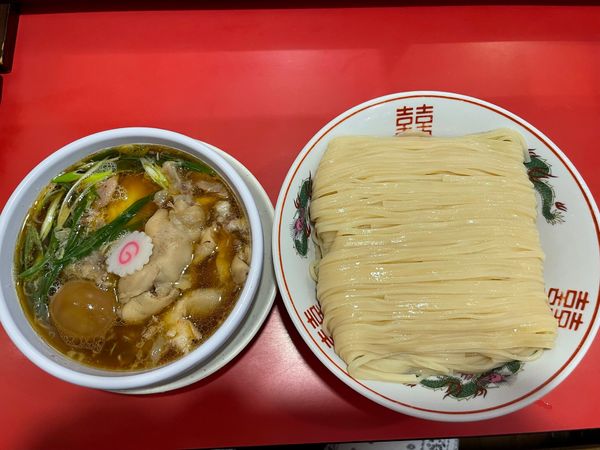 「つけそば＋豚足＋煮玉子」@カドヤ食堂 本店の写真