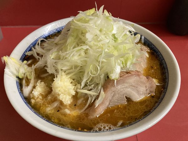 「ラーメン＋柚子コショウつけ味＋ねぎ」@ラーメン二郎 桜台駅前店の写真