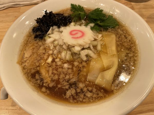 「醤油煮干そば」@中華そば ムタヒロ 田無店の写真