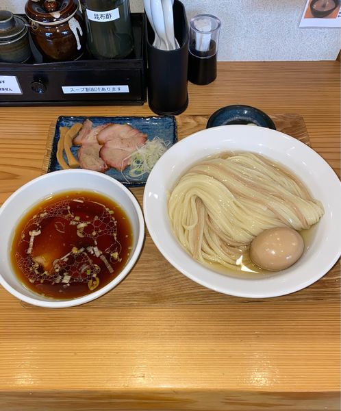 「京小麦の昆布水つけ麺大盛味玉¥1,420円(期間限定)」@麺道 ひとひらの写真