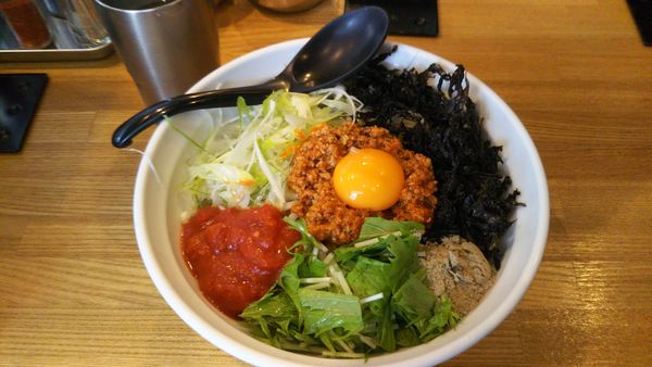 「【限定】冷製台湾まぜそば」@つけめん・まぜそば むじゃきの写真