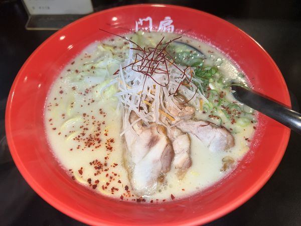 「酒粕らーめん（950円）」@鶏がらラーメン専門店 門扇 ぎおん本店の写真