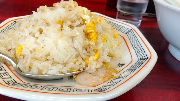 「#エビチャーハン #半ラーメン #800円」@萬来軒の写真