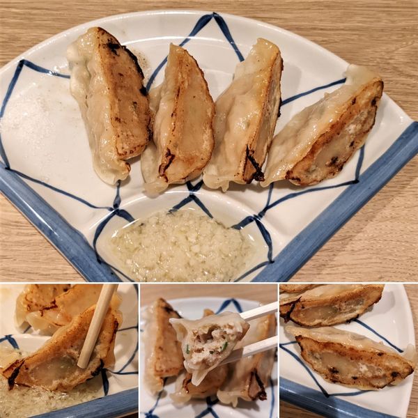 「鶏餃子ハーフ(4個）300円」@麺屋 優光 銀座店の写真