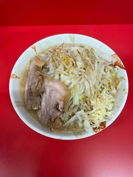 「小(800円)カラメニンニク」@ラーメン二郎 一橋学園店の写真