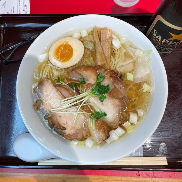 「とりそば　肉増し（鶏チャーシュー）」@鳥藤とりそばスタンド グランスタ東京店の写真