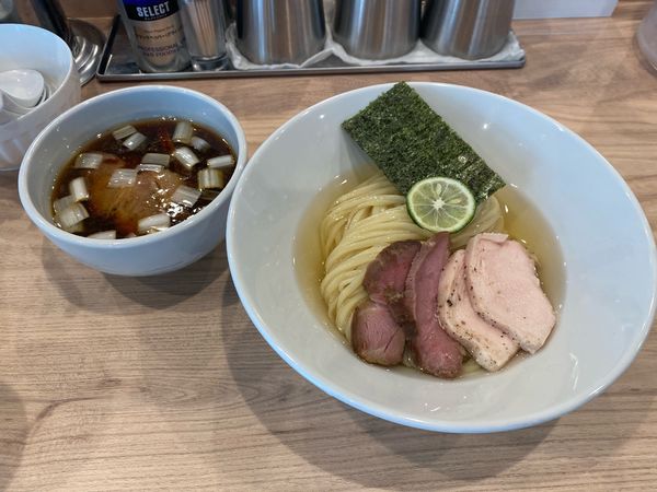 「昆布水のつけ麺（チャーシュー増し）」@麺処 にし尾の写真