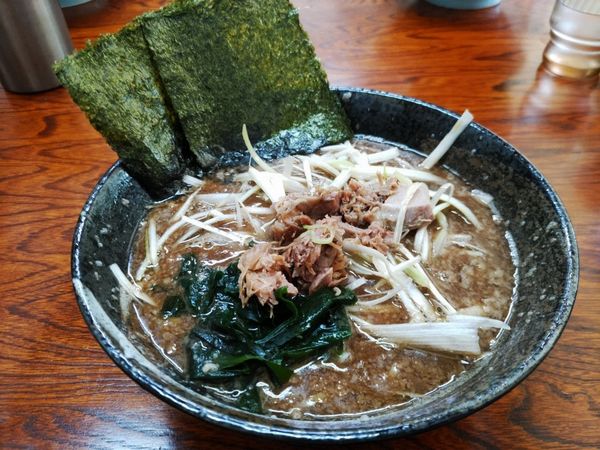 「和風ネギラーメン（太麺）」@ラーメンショップ 牛久結束店の写真