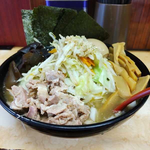 「特製野菜ミックス並盛（￥1,150）＋麺増量（ランチサービス」@イレブンフーズ  源流の写真