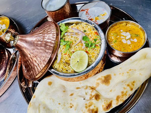 「ディナーセット(マトンビリヤニ)」@ぐんまハーブ レストラン＆バー 高崎宮元町店の写真