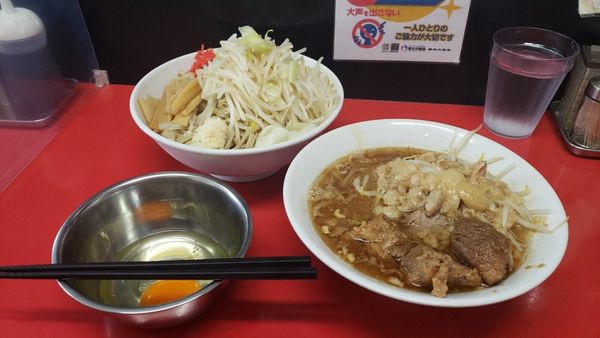 「つけ麺(中)＋生たまご」@ラーメンハイキックの写真