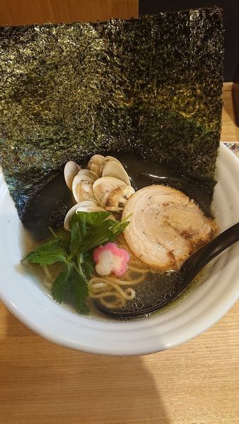 「船橋海苔と蛤塩らーめん」@魚骨ラーメン 鈴木さんの写真