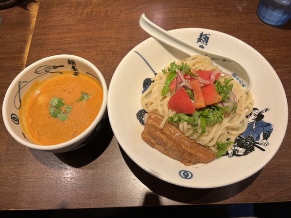 「エビトマつけ麺」@麺屋武蔵 芝浦の写真